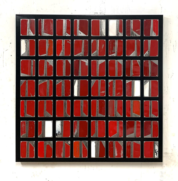 steel quilt - Full Stop - 42x42x3” - 6500.